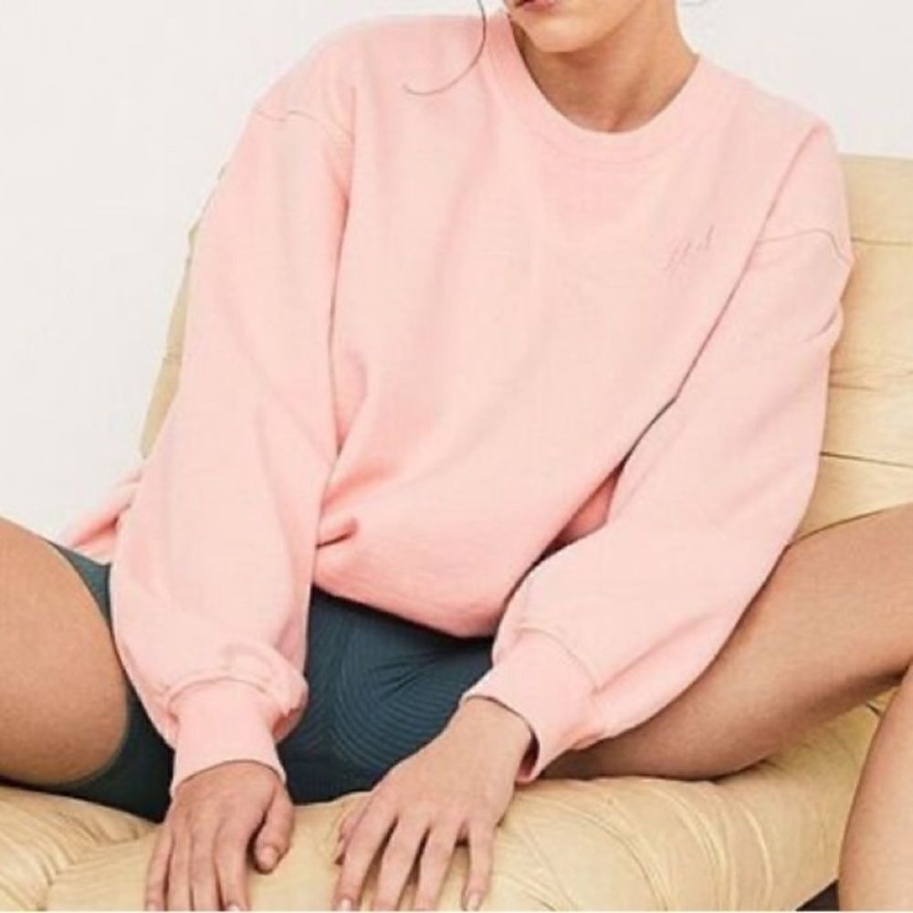 FOR LOVE & LEMONS ALEX Sweatshirt Crew Neck Peach XS NWT